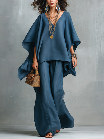 Bohemian Blue Relaxed Suit