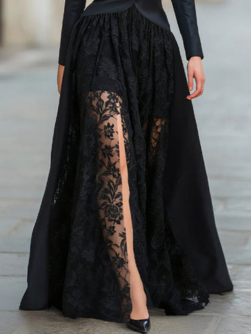 Elegant Lace Skirt(Skirt Only)